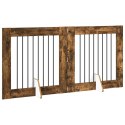 VidaXL Bramka dla psów z podpórkami 2 pcs Dąb wędzony 80 x 80 cm