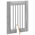 VidaXL Bramka dla psów z podpórkami 2 pcs Szary Sonoma 60 x 80 cm