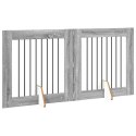VidaXL Bramka dla psów z podpórkami 2 pcs Szary Sonoma 80 x 80 cm