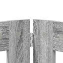 VidaXL Bramka dla psów z podpórkami 4 pcs Szary Sonoma 100 x 60 cm