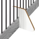 VidaXL Bramka dla psów z podpórkami 4 pcs Szary Sonoma 100 x 80 cm