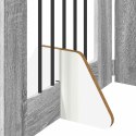 VidaXL Bramka dla psów z podpórkami 4 pcs Szary Sonoma 60 x 80 cm