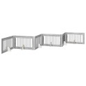 VidaXL Bramka dla psów z podpórkami 6 pcs Szary Sonoma 100 x 60 cm