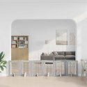VidaXL Bramka dla psów z podpórkami 6 pcs Szary Sonoma 60 x 80 cm