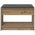 VidaXL Ławka w przedpokoju z półką Dąb Rzemieślniczy 63 x 38 x 45 cm