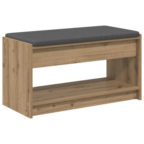 VidaXL Ławka w przedpokoju z półką Dąb Rzemieślniczy 83 x 38 x 45 cm