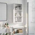 VidaXL Szafka ścienna łazienkowa z półką Biały 30 x 16 x 62,5 cm