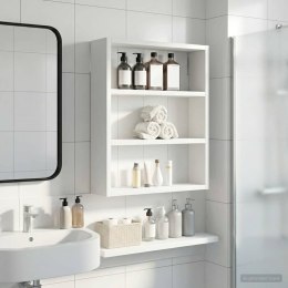 VidaXL Szafka ścienna łazienkowa z półką Biały 40 x 10 x 50 cm
