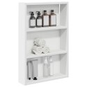VidaXL Szafka ścienna łazienkowa z półką Biały 40 x 10 x 60,5 cm