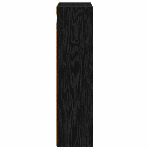 VidaXL Szafka ścienna łazienkowa z półką Czarny Dąb 30 x 16 x 62,5 cm