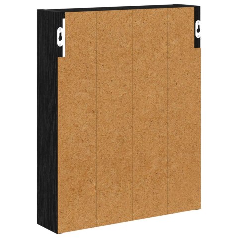 VidaXL Szafka ścienna łazienkowa z półką Czarny Dąb 40 x 10 x 50 cm