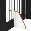 VidaXL Bramka dla psów z podpórkami 2 pcs Czarny dąb 60 x 60 cm
