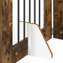 VidaXL Bramka dla psów z podpórkami 2 pcs Dąb wędzony 60 x 60 cm