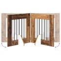 VidaXL Bramka dla psów z podpórkami 2 pcs Stare drewno 60 x 60 cm