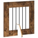 VidaXL Bramka dla psów z podpórkami 4 pcs Dąb wędzony 60 x 60 cm