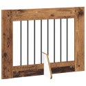VidaXL Bramka dla psów z podpórkami 6 pcs Stare drewno 80 x 60 cm