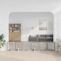 VidaXL Bramka dla psów z podpórkami 6 pcs Szary Sonoma 60 x 60 cm