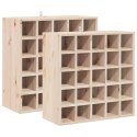 VidaXL Regał na wino 2 pcs Naturalny 56 x 25 x 56 cm