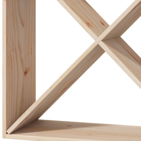 VidaXL Regał na wino 2 pcs Naturalny 62 x 25 x 62 cm