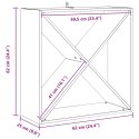 VidaXL Regał na wino 2 pcs Naturalny 62 x 25 x 62 cm