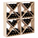 VidaXL Regał na wino 4 pcs Naturalny 62 x 25 x 62 cm