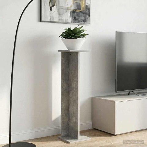 STOJAK NA ROŚLINY 2 SZT. BETONOWY SZARY 25X25,5X100,5CM