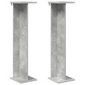 STOJAK NA ROŚLINY 2 SZT. BETONOWY SZARY 25X25,5X100,5CM