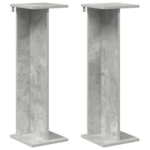 STOJAK NA ROŚLINY 2 SZT. BETONOWY SZARY 25X25,5X80,5CM