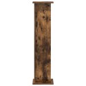 STOJAK NA ROŚLINY 2 SZT. DĄB WĘDZONY 25X25,5X100,5CM