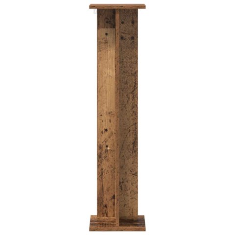 STOJAK NA ROŚLINY 2 SZT. STARE DREWNO 25X25,5X100,5CM