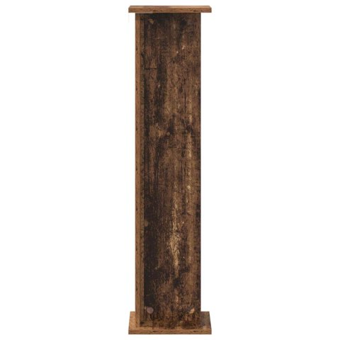 STOJAK NA ROŚLINY 2 SZT. STARE DREWNO 25X25,5X100,5CM