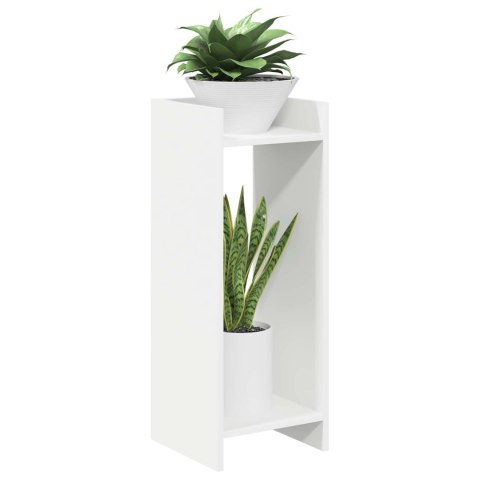 STOJAK NA ROŚLINY BIAŁY 30X30X80CM DREWNO INŻYNIERYJNE