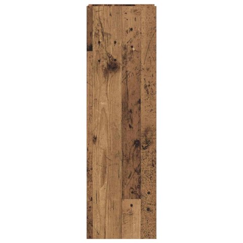 STOJAK NA ROŚLINY Z PÓŁKĄ 2 SZT. STARE DREWNO 30X30X100CM