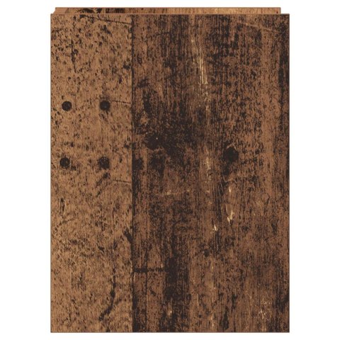 STOJAK NA ROŚLINY Z PÓŁKĄ 2 SZT. STARE DREWNO 30X30X40CM