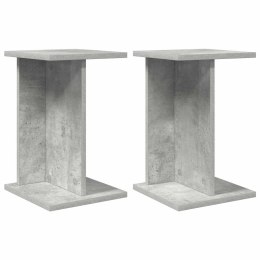 STOJAK NA ROŚLINY 2 SZT. BETONOWY SZARY 25X25,5X40,5CM