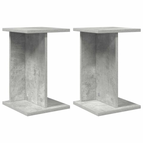 STOJAK NA ROŚLINY 2 SZT. BETONOWY SZARY 25X25,5X40,5CM