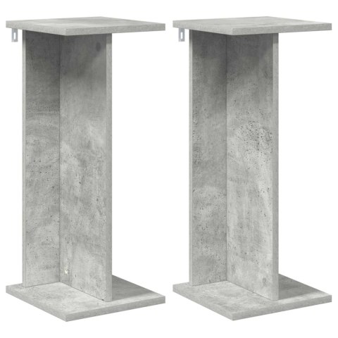 STOJAK NA ROŚLINY 2 SZT. BETONOWY SZARY 25X25,5X60,5CM