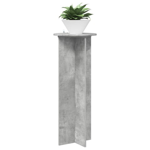 STOJAK NA ROŚLINY 2 SZT. BETONOWY SZARY Ø40X100CM