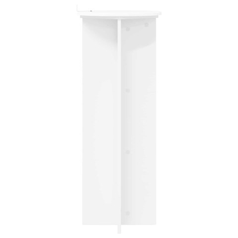 STOJAK NA ROŚLINY 2 SZT. BIAŁY Ø40X100CM DREWNO INŻYNIERYJNE