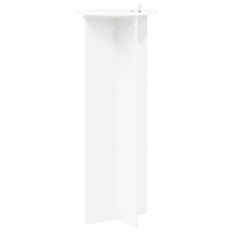 STOJAK NA ROŚLINY 2 SZT. BIAŁY Ø40X100CM DREWNO INŻYNIERYJNE