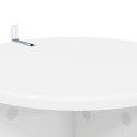 STOJAK NA ROŚLINY 2 SZT. BIAŁY Ø40X100CM DREWNO INŻYNIERYJNE