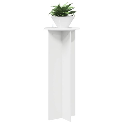 STOJAK NA ROŚLINY 2 SZT. BIAŁY WYSOKI POŁYSK Ø40X100CM