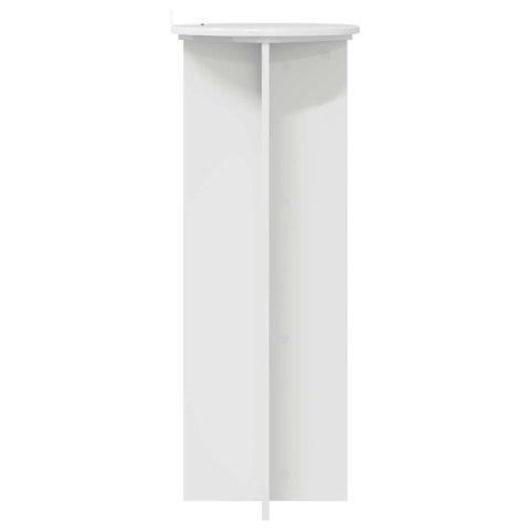 STOJAK NA ROŚLINY 2 SZT. BIAŁY WYSOKI POŁYSK Ø40X100CM
