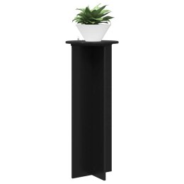 STOJAK NA ROŚLINY 2 SZT. CZARNY Ø40X100CM DREWNO INŻYNIERYJNE