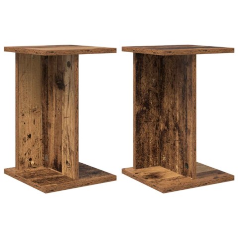 STOJAK NA ROŚLINY 2 SZT. STARE DREWNO 25X25,5X40,5CM