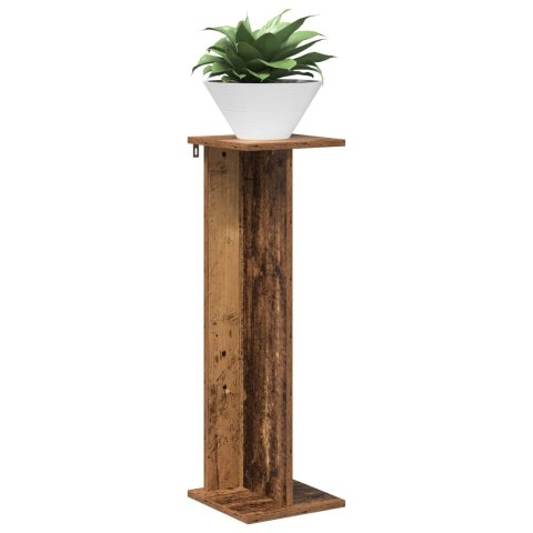 STOJAK NA ROŚLINY 2 SZT. STARE DREWNO 25X25,5X80,5CM