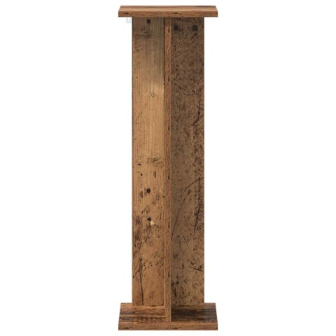 STOJAK NA ROŚLINY 2 SZT. STARE DREWNO 25X25,5X80,5CM