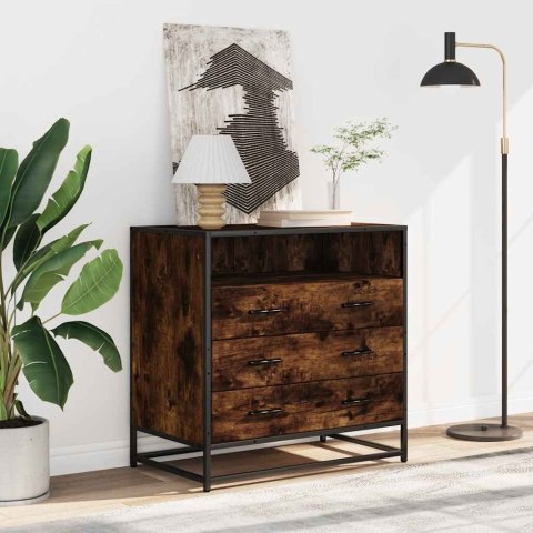 VidaXL Komoda, przydymiony dąb, 70x41x70 cm, materiał drewnopochodny