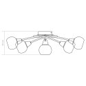VidaXL Lampa sufitowa z ceramicznymi kloszami na 5 żarówek E14