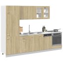 VidaXL 8-częściowy zestaw szafek kuchennych, "Lyon", dąb sonoma